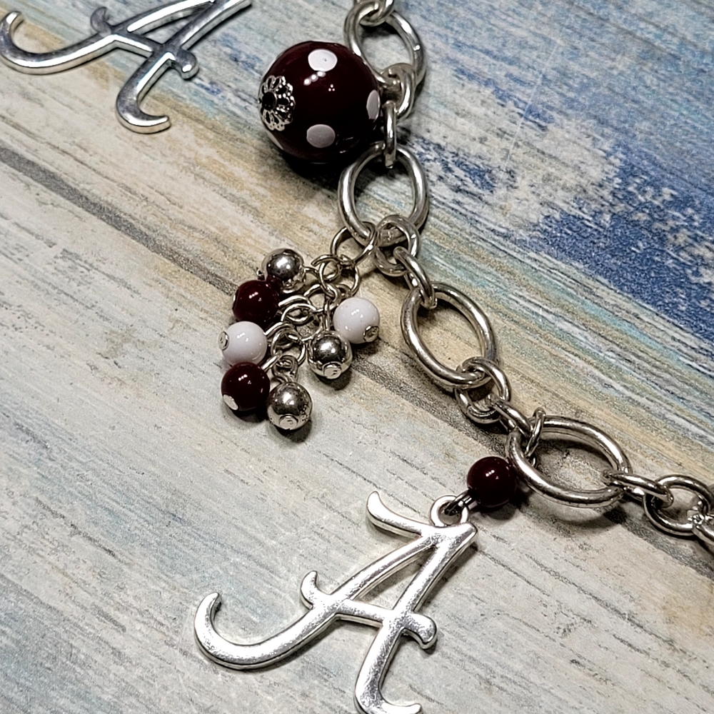 Seasons letter A with Charms Necklace - Picture 4 of 10